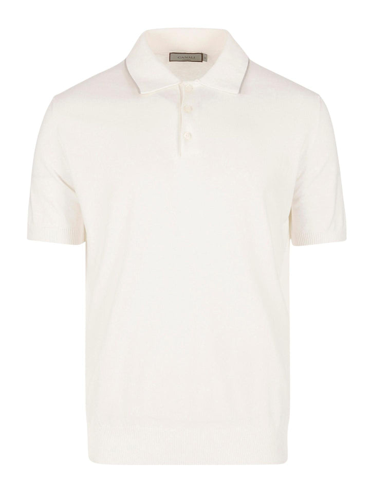 Off-white Slätstickad Pikétröja - Canali