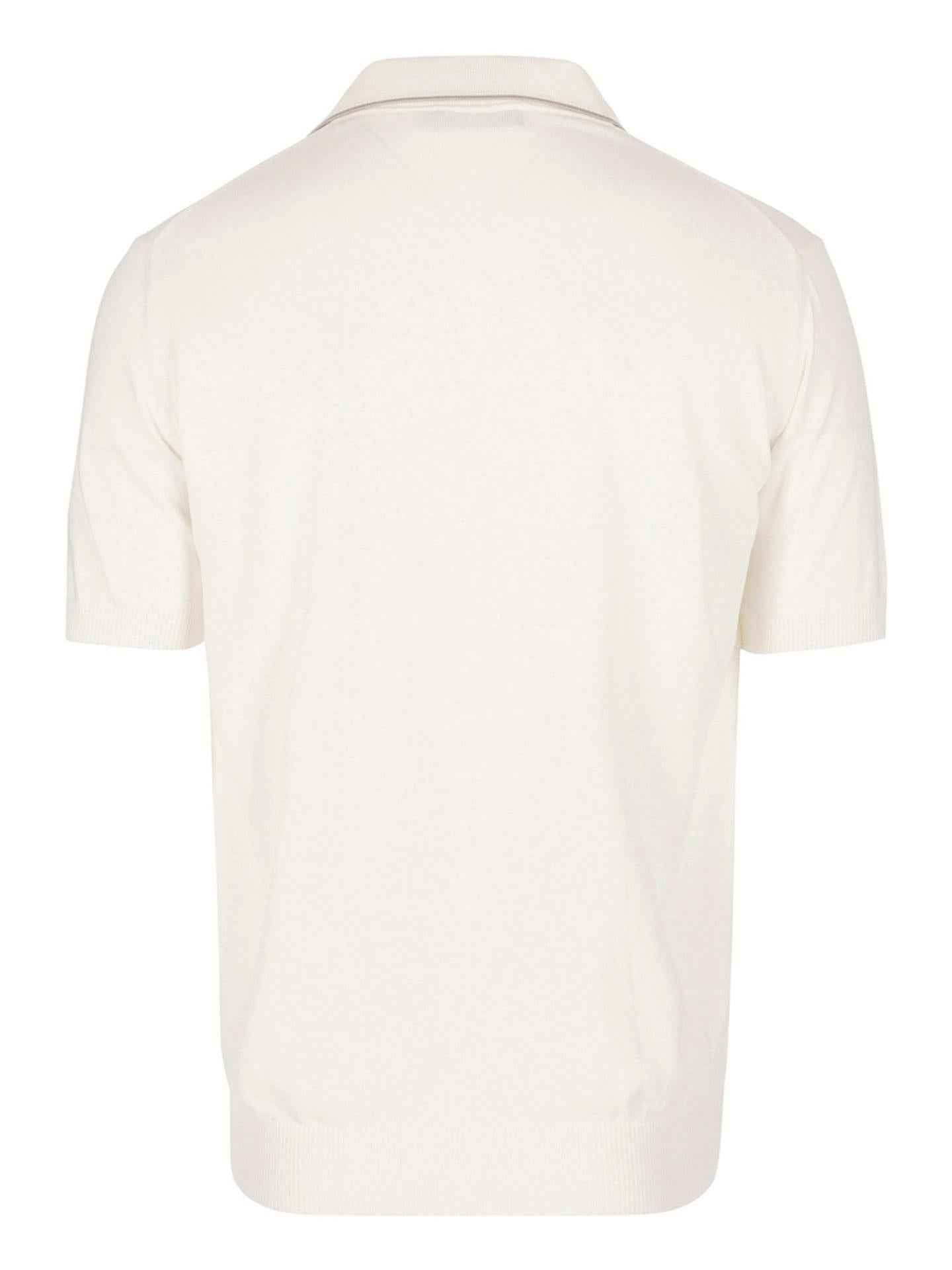 Off-white Slätstickad Pikétröja