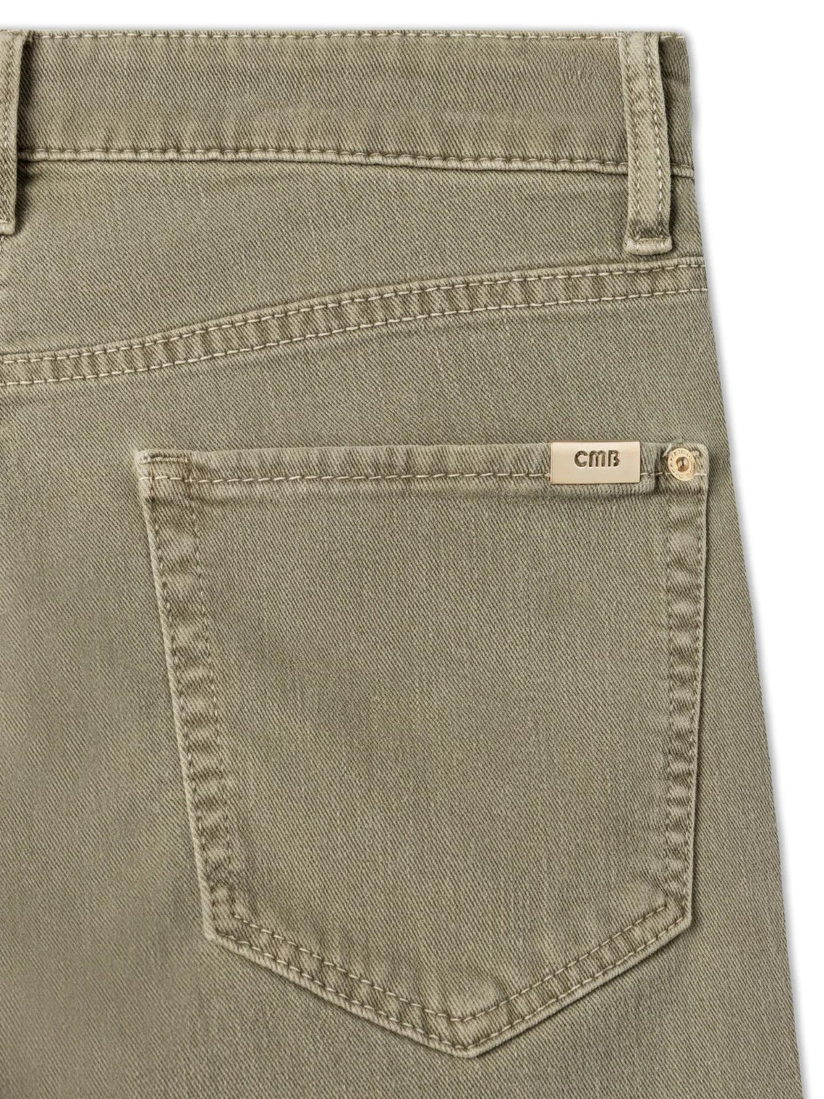 Olivgrön Elin Barrel Jeans - Cambio