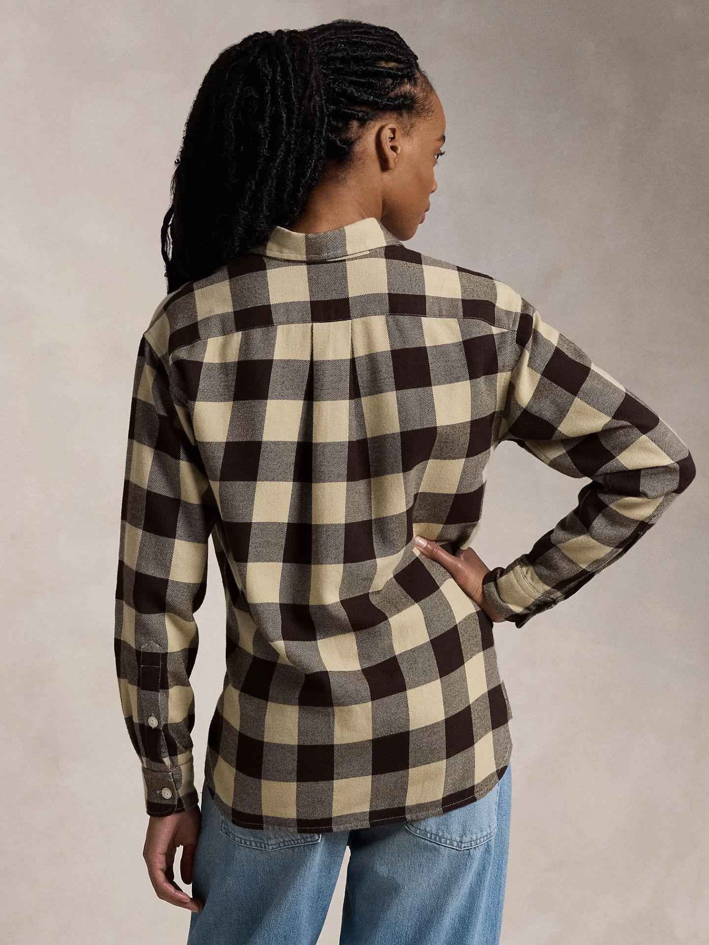 Oversize Rutig Flanellskjorta