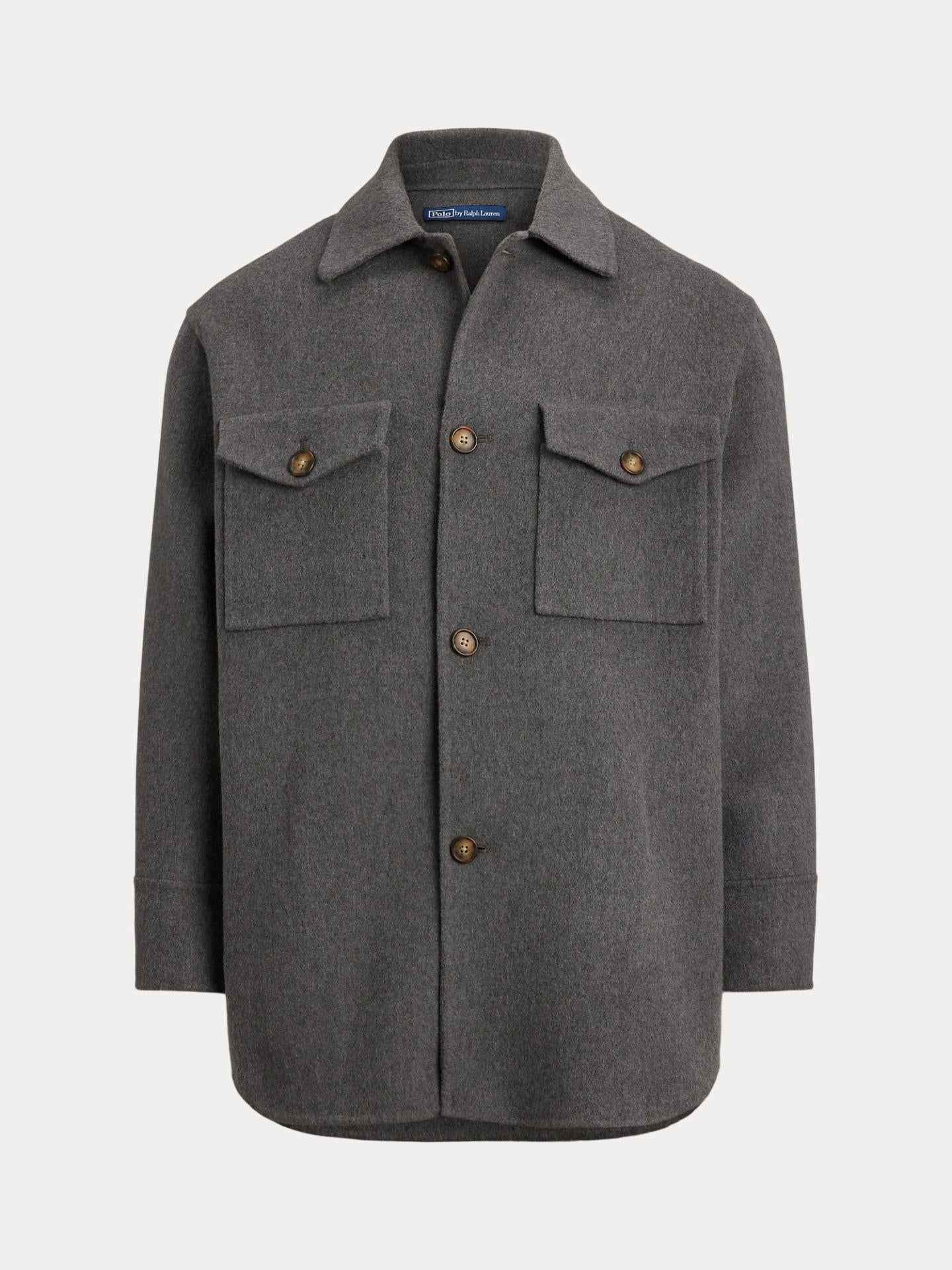 Oversize Skjortjacka i Ull