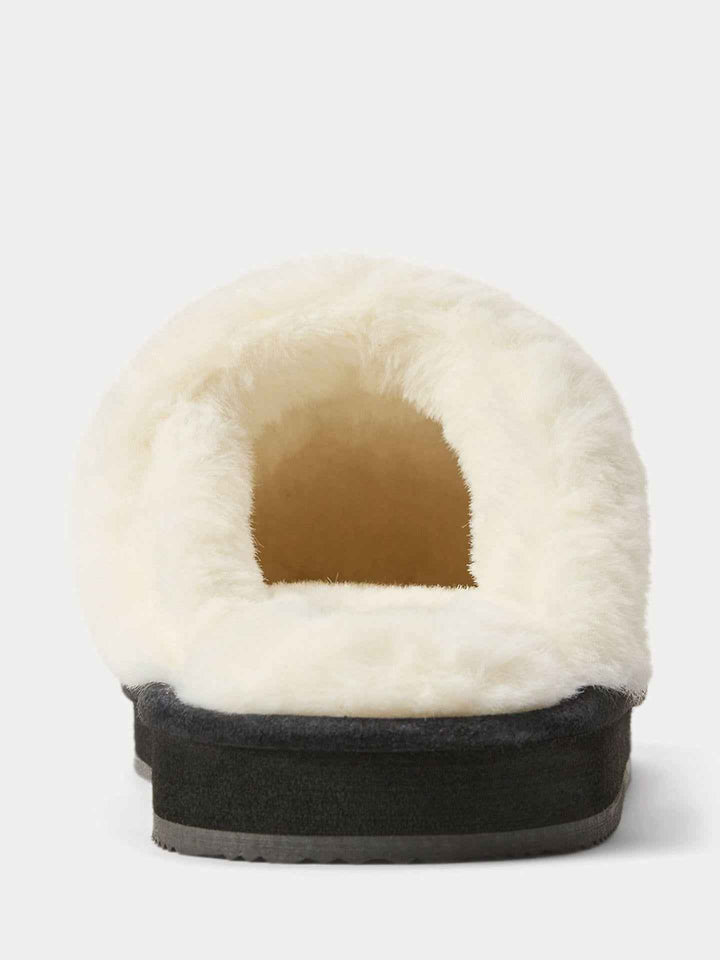 Polo Bear Suede Faux-Fur Slipper