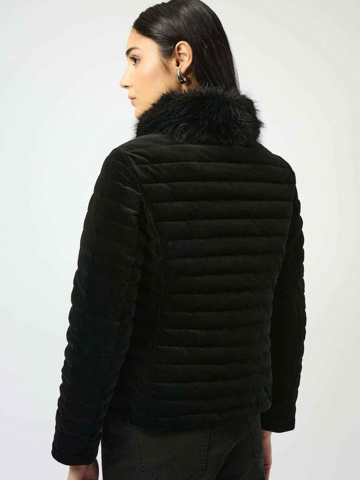 Puffjacka i Stretchsammet