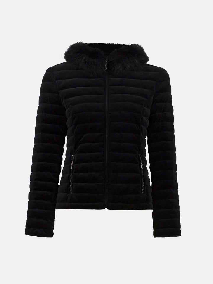 Puffjacka i Stretchsammet