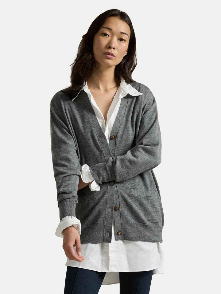 Relaxed Cardigan i Ull