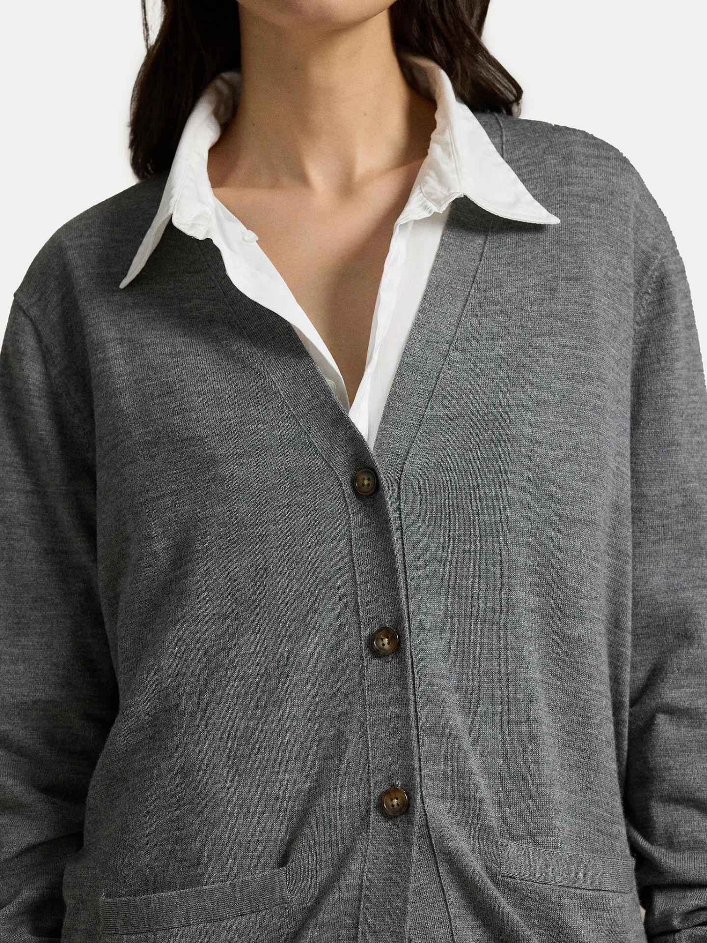 Relaxed Cardigan i Ull