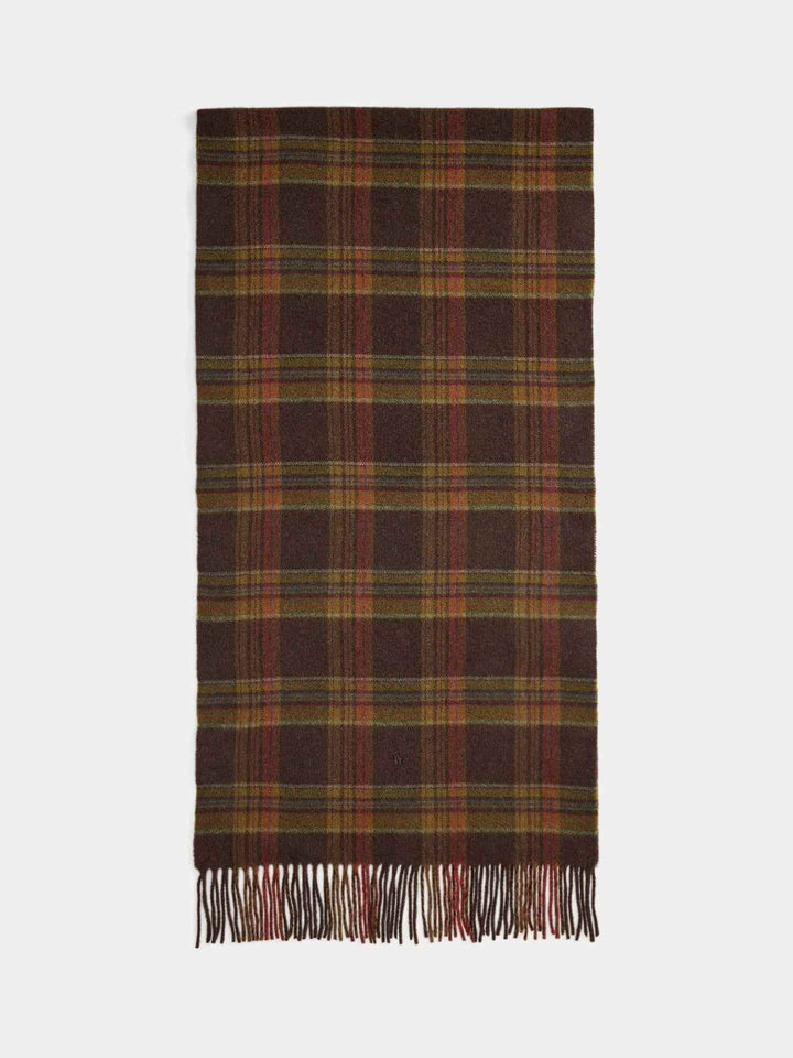 Rutig Scarf i Ull/Cashmere