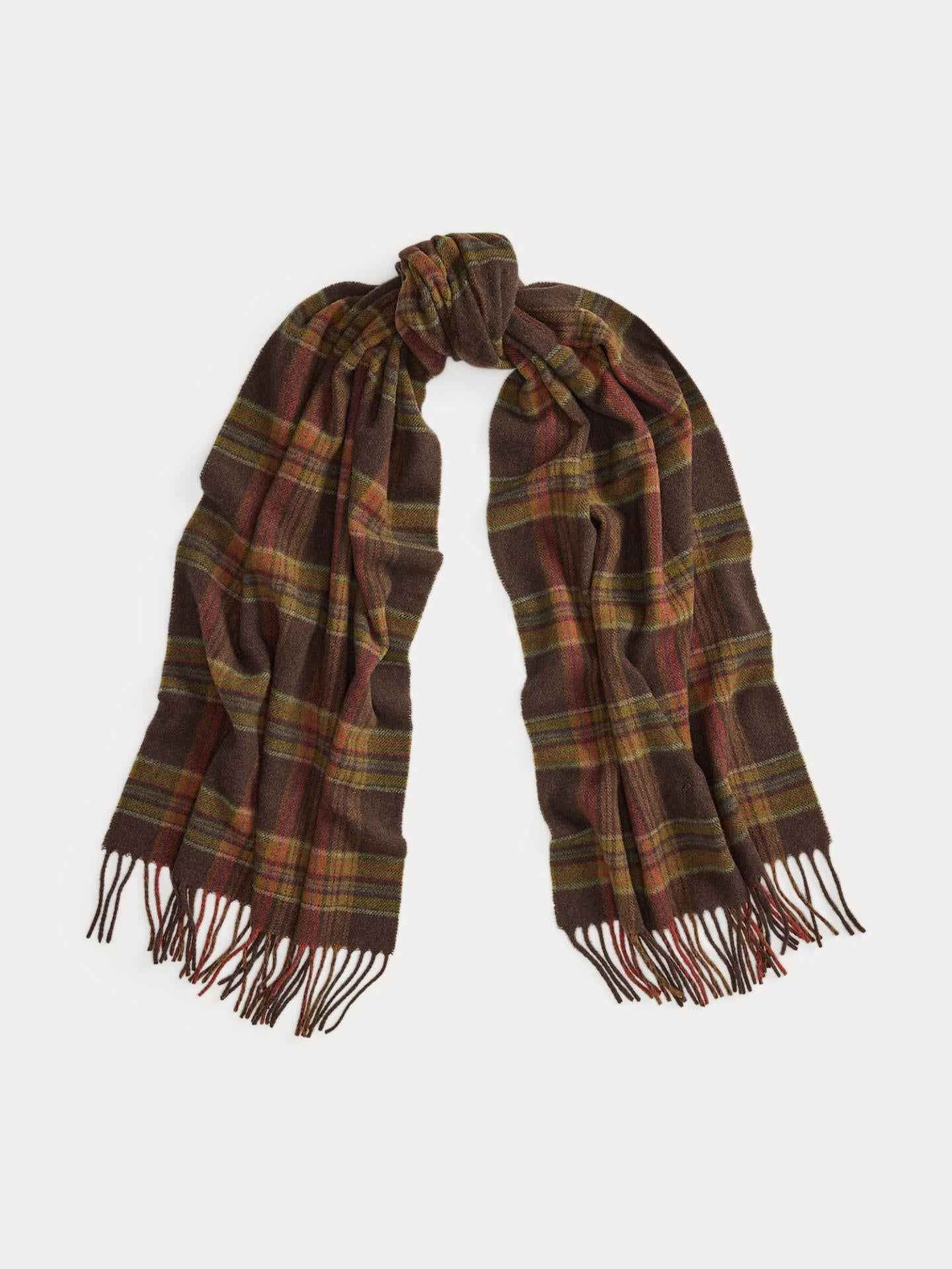 Rutig Scarf i Ull/Cashmere