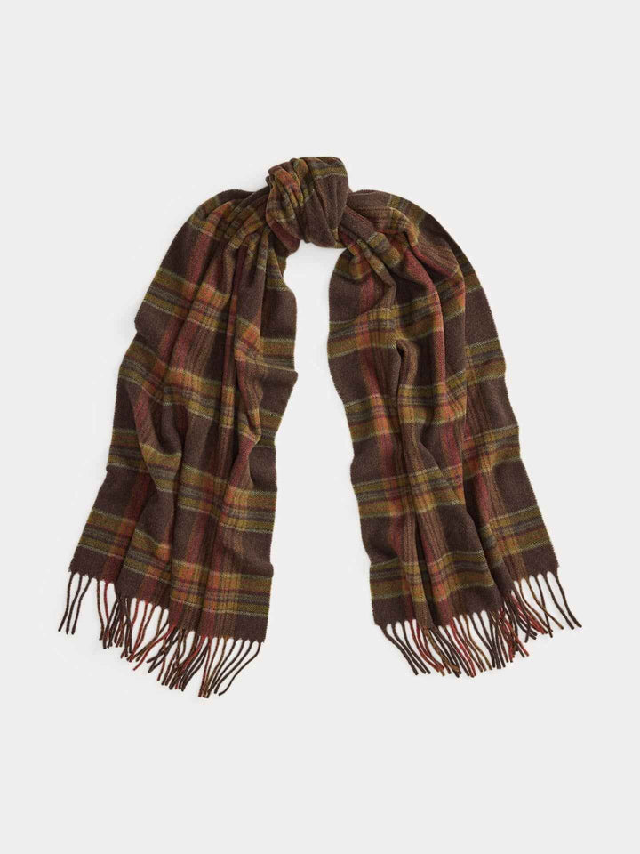 Rutig Scarf i Ull/Cashmere