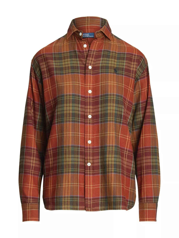 Rutig Skjorta i Bomull/Viskos