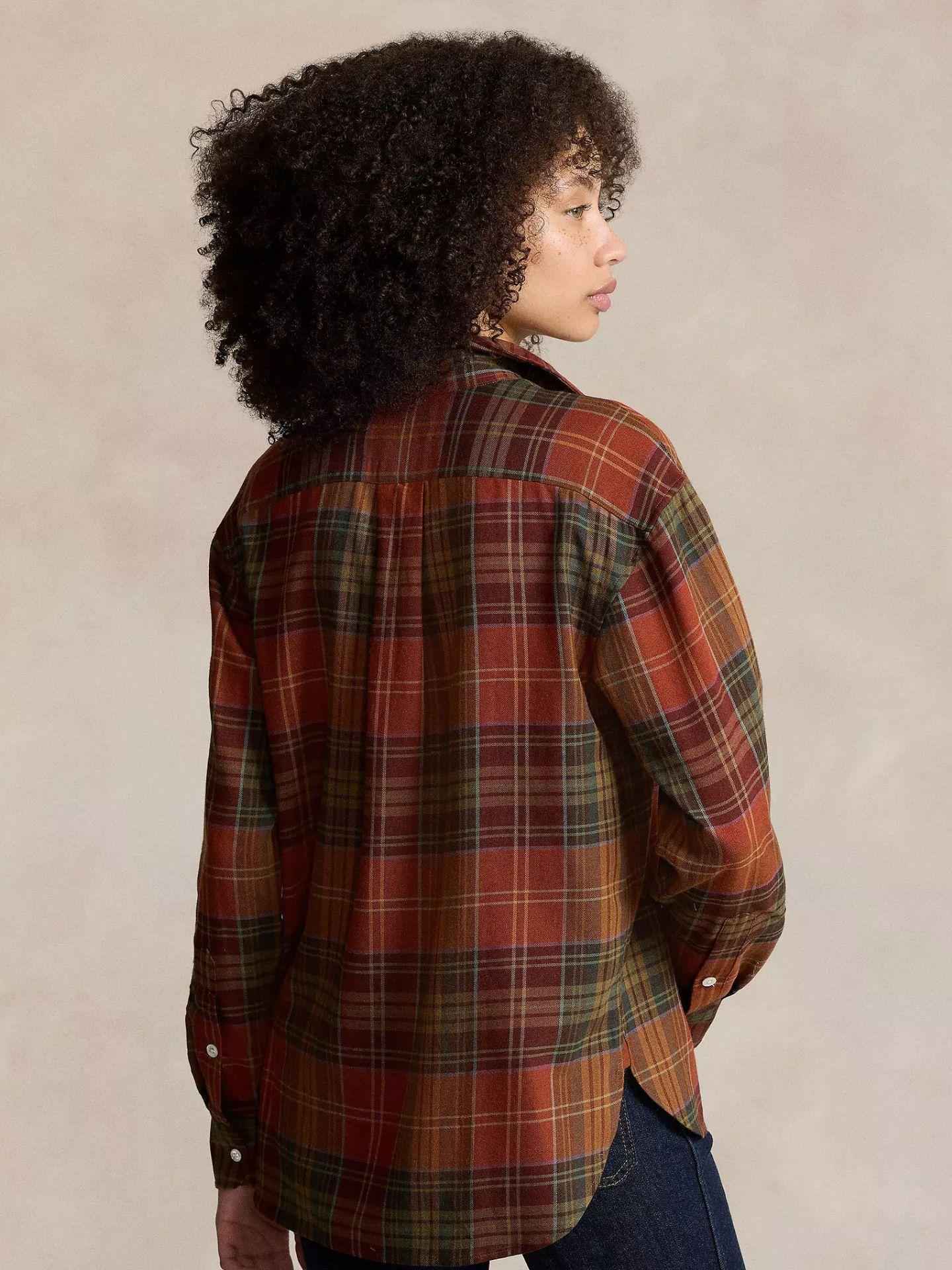 Rutig Skjorta i Bomull/Viskos