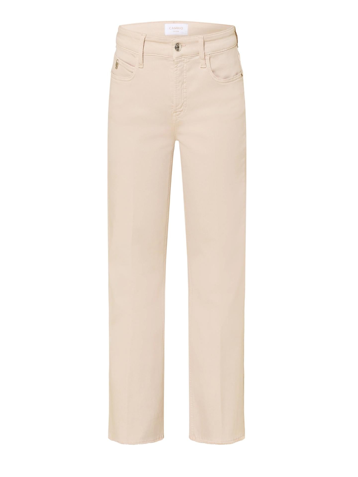 Sand Francesca Bootcut Cropped Jeans - Cambio
