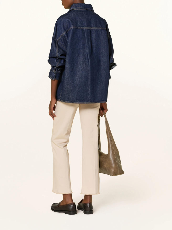 Sand Francesca Bootcut Cropped Jeans - Cambio