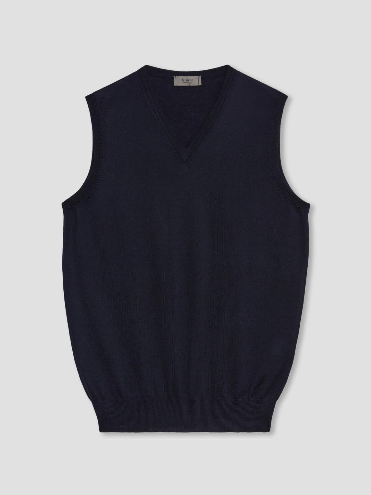 Ärmlös Slipover i Merinoull - Stenströms Store