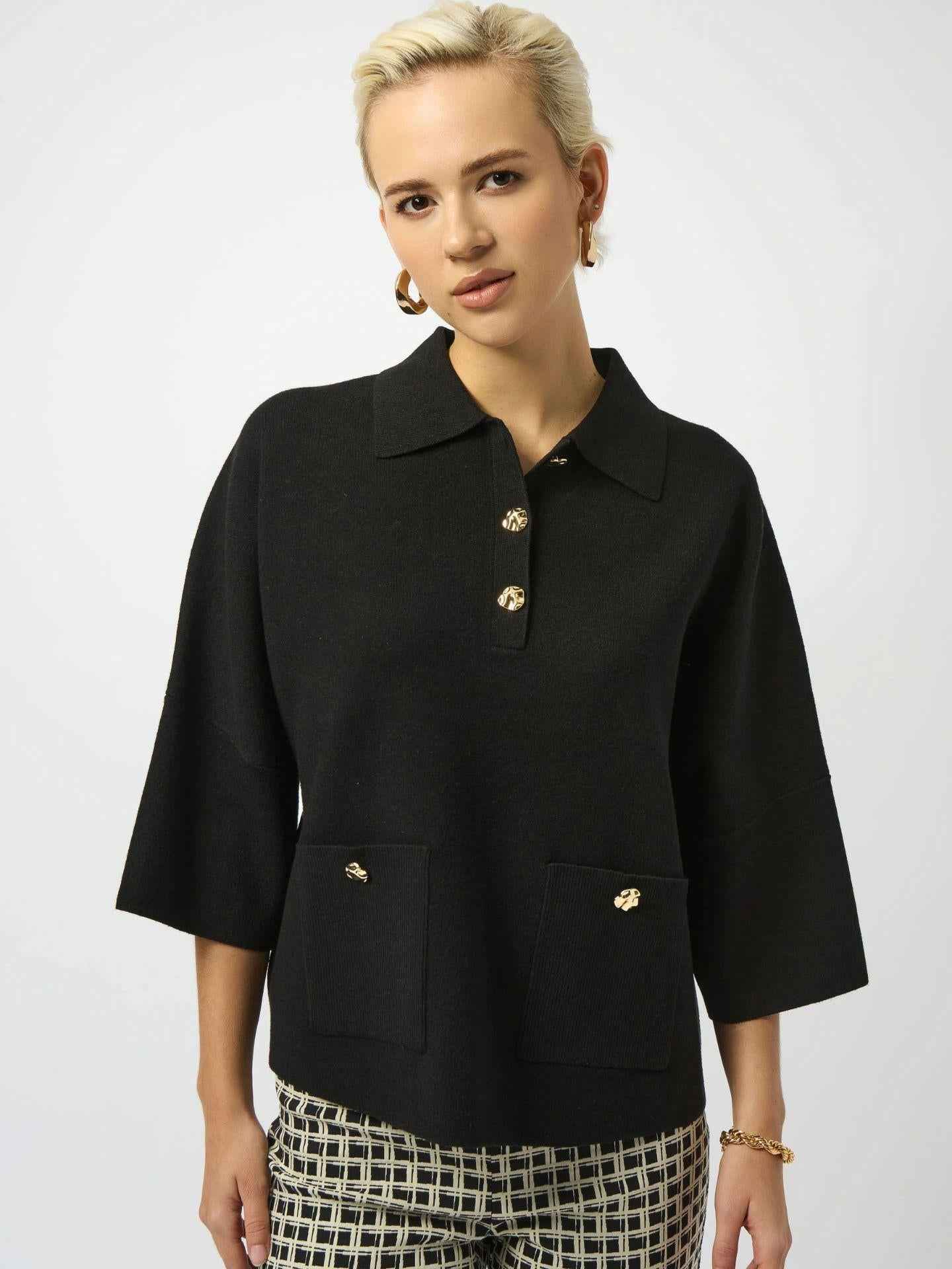 Stickad Boxig Pullover