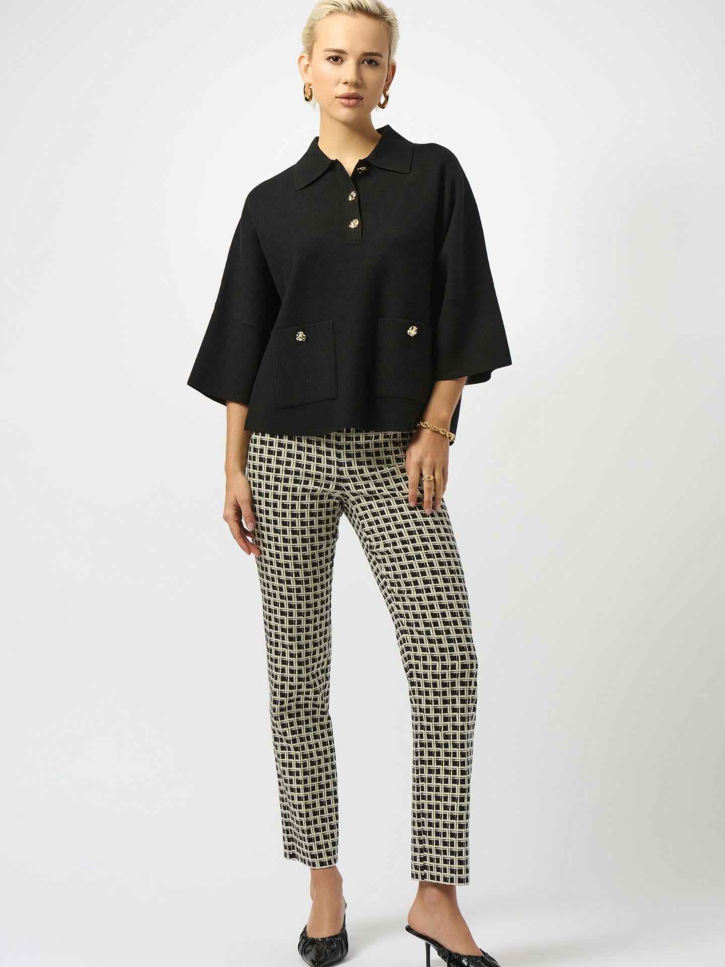 Stickad Boxig Pullover