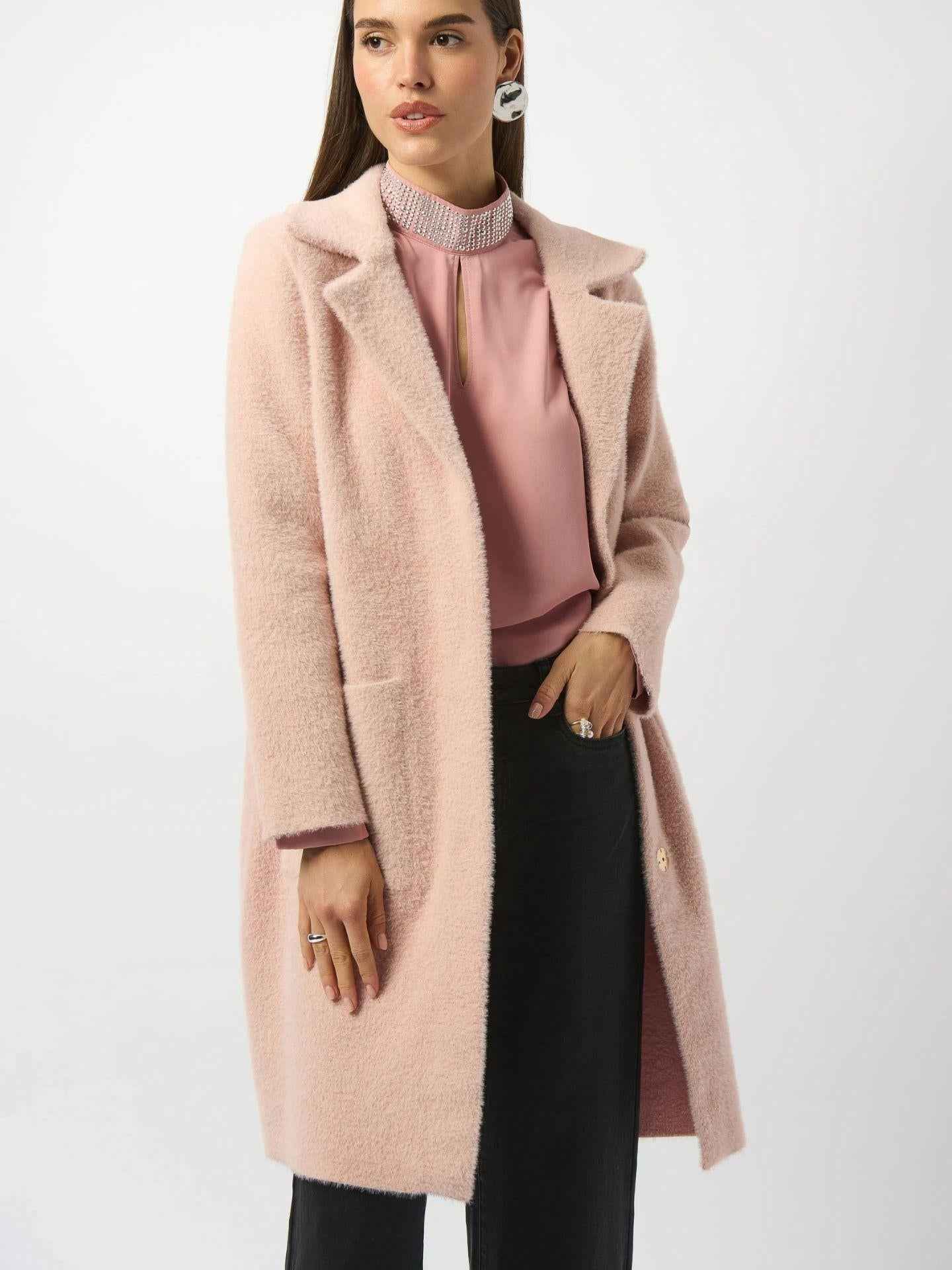 Stickad Faux Fur Kappa