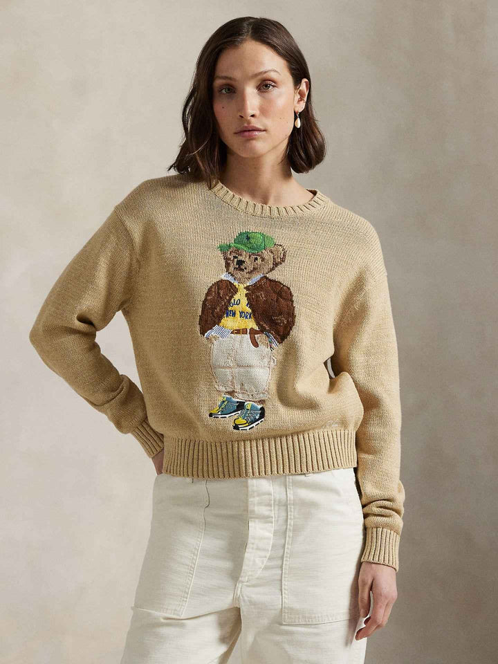 Stickad Polo Bear Tröja