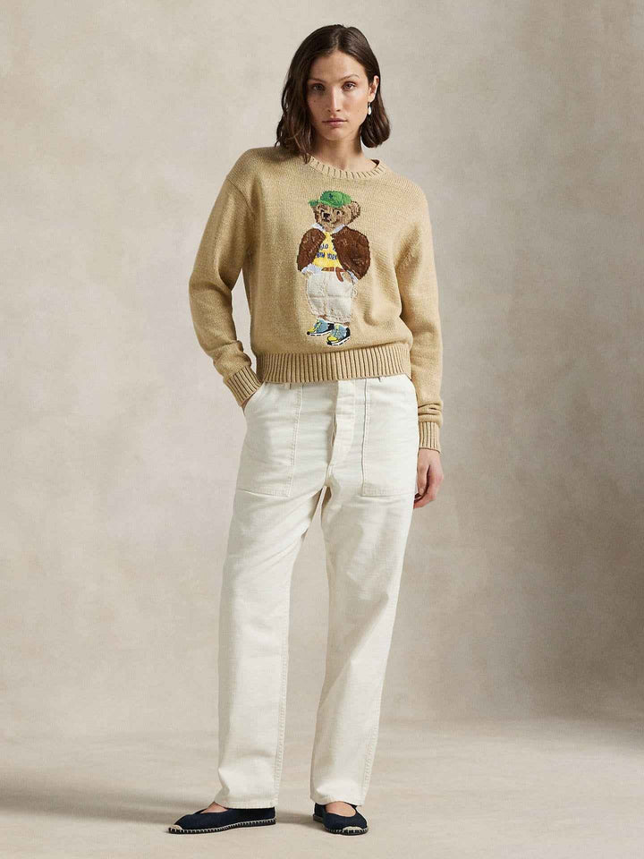 Stickad Polo Bear Tröja