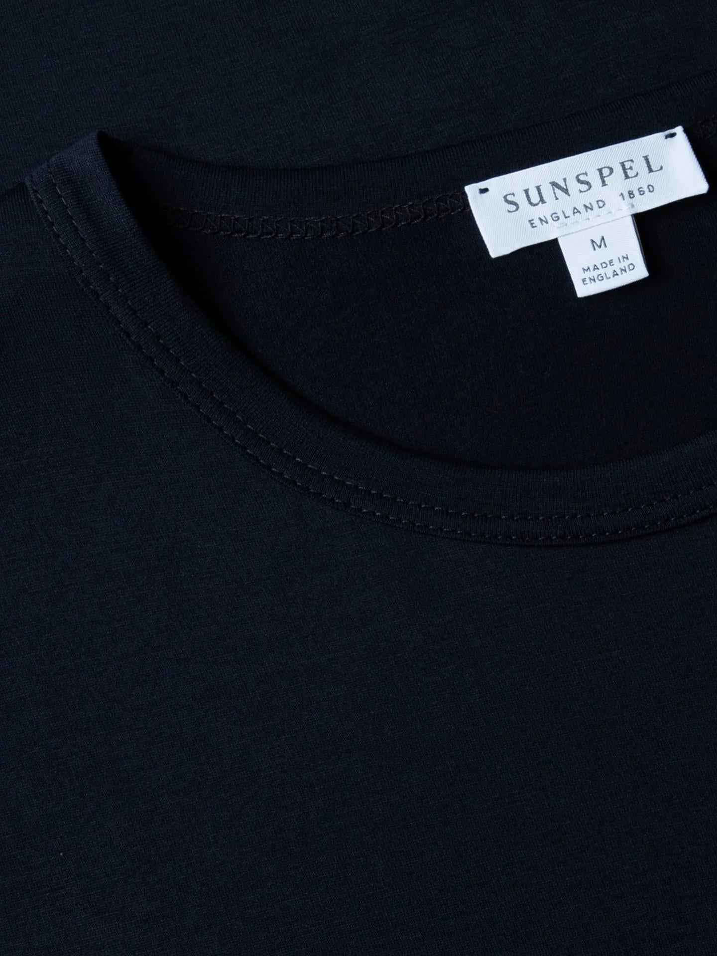 Marinblå Supima Bomull T-shirt