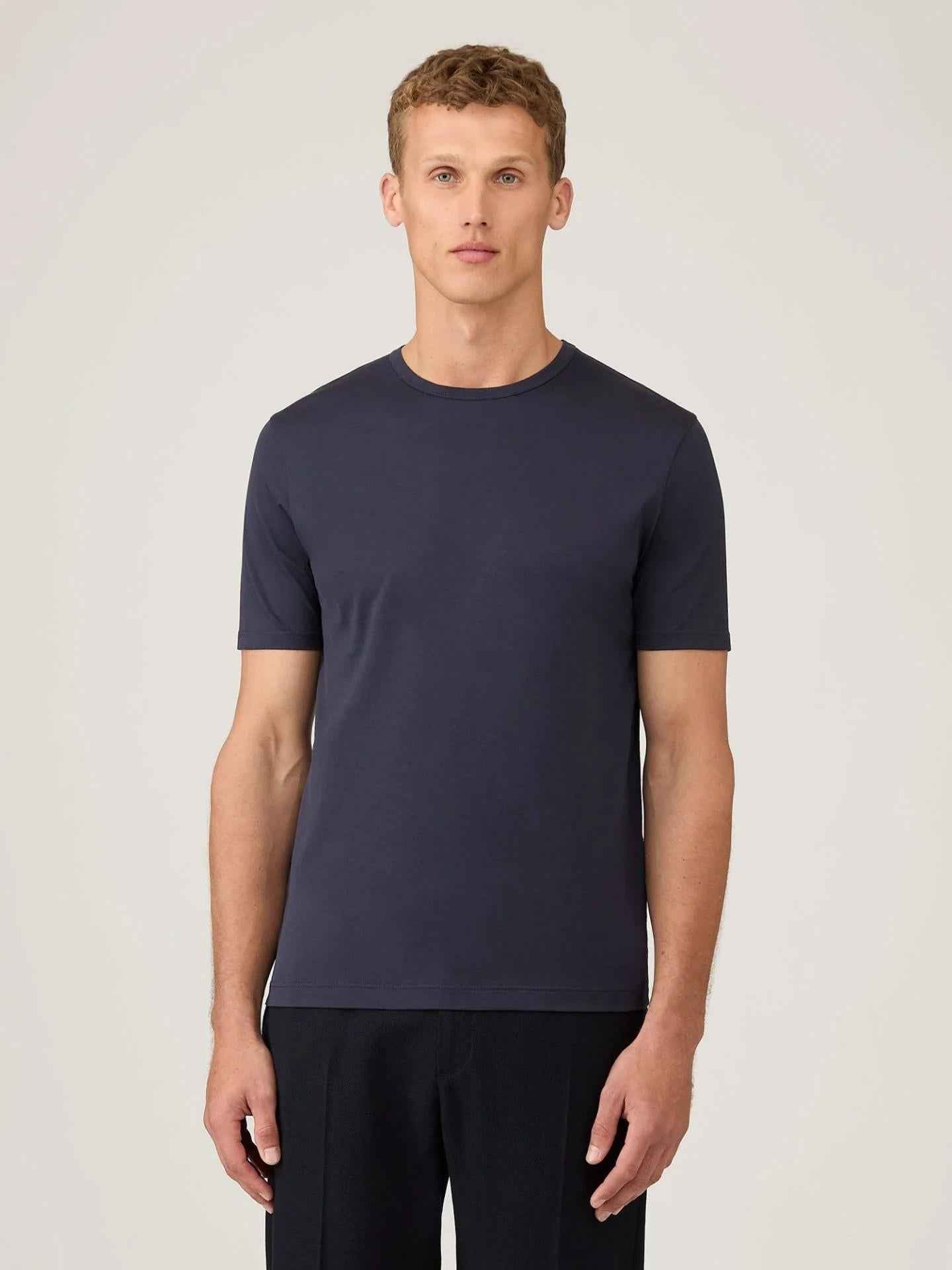 Slim T-shirt i Supima Bomull