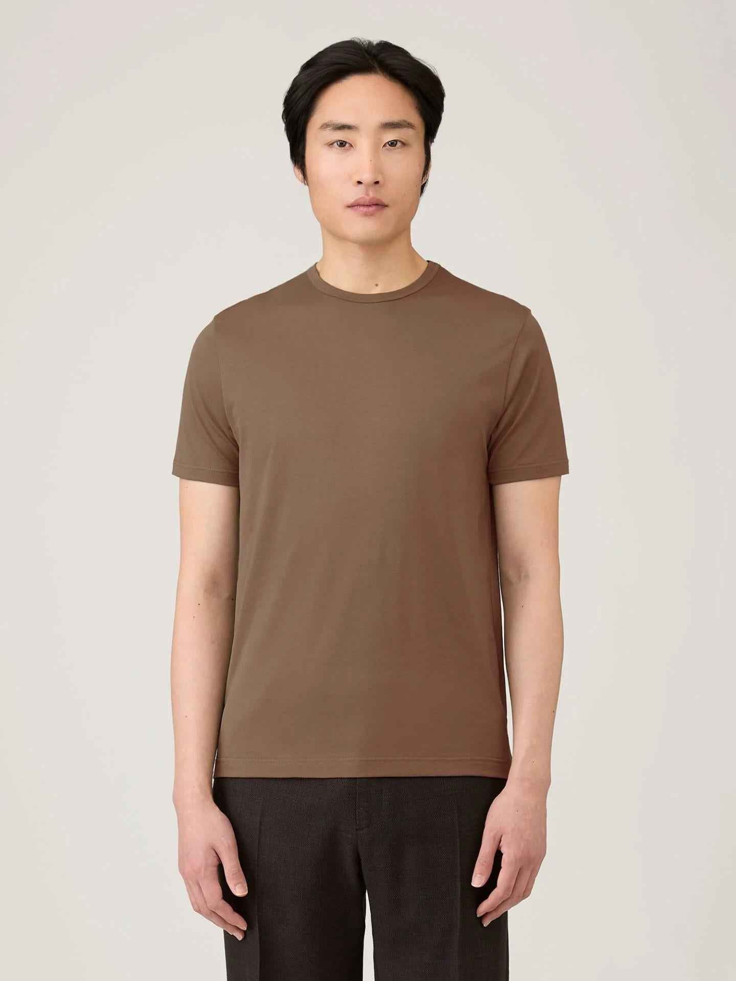 Slim T-shirt i Supima Bomull