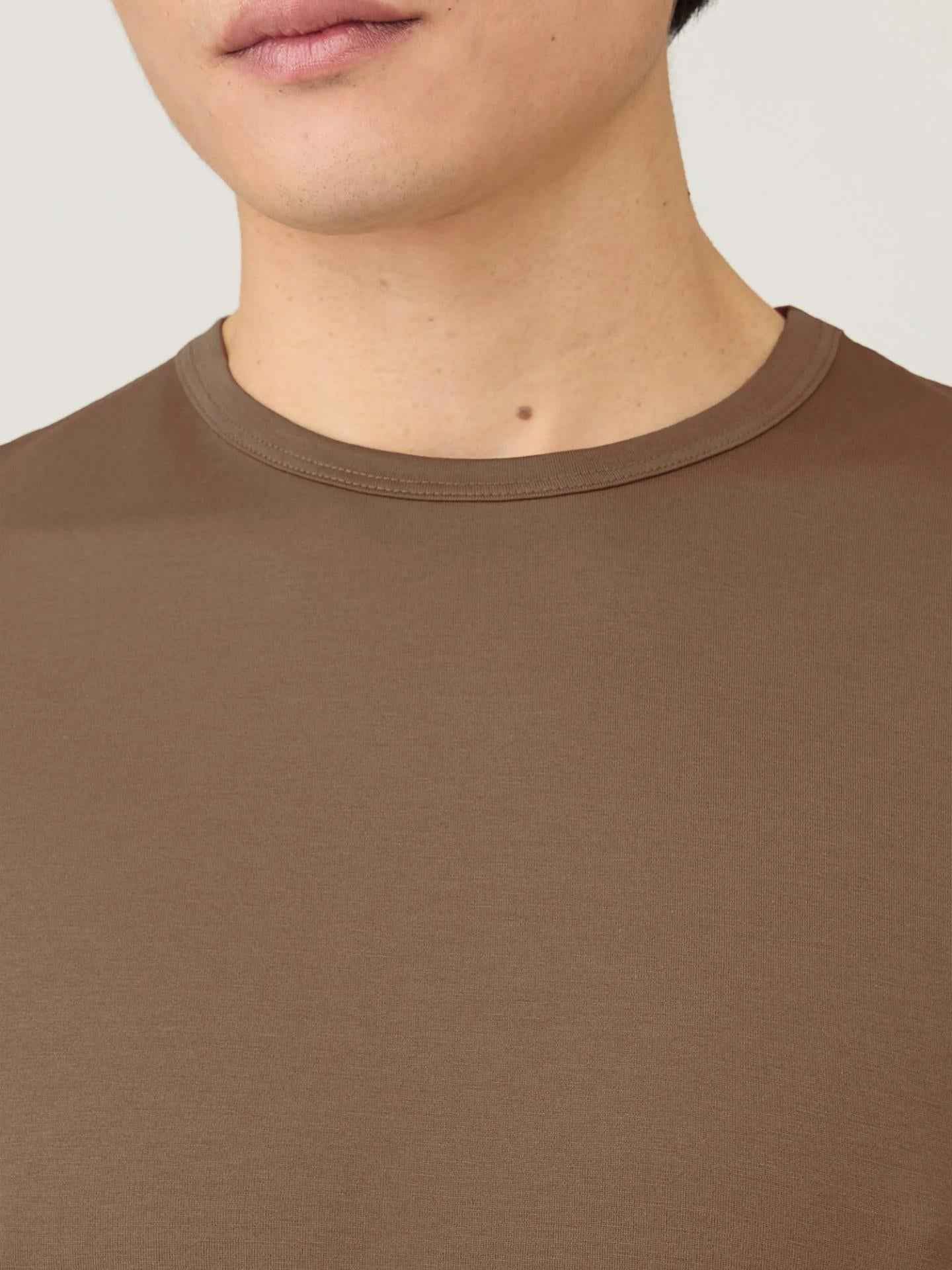 Slim T-shirt i Supima Bomull