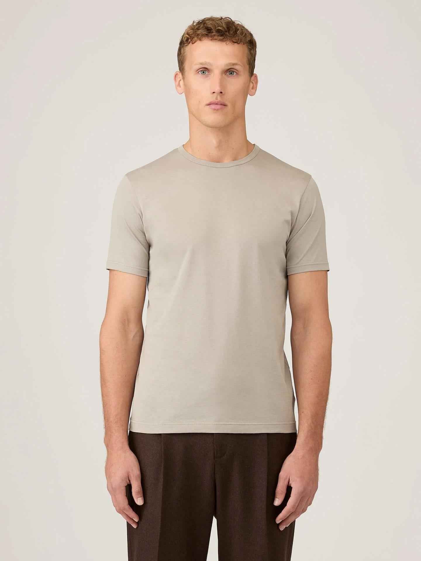 Slim T-shirt i Supima Bomull