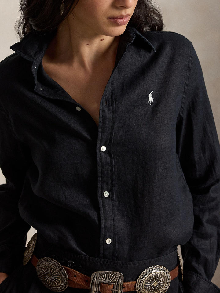 Svart Classic Fit Linneskjorta - Polo Ralph Lauren