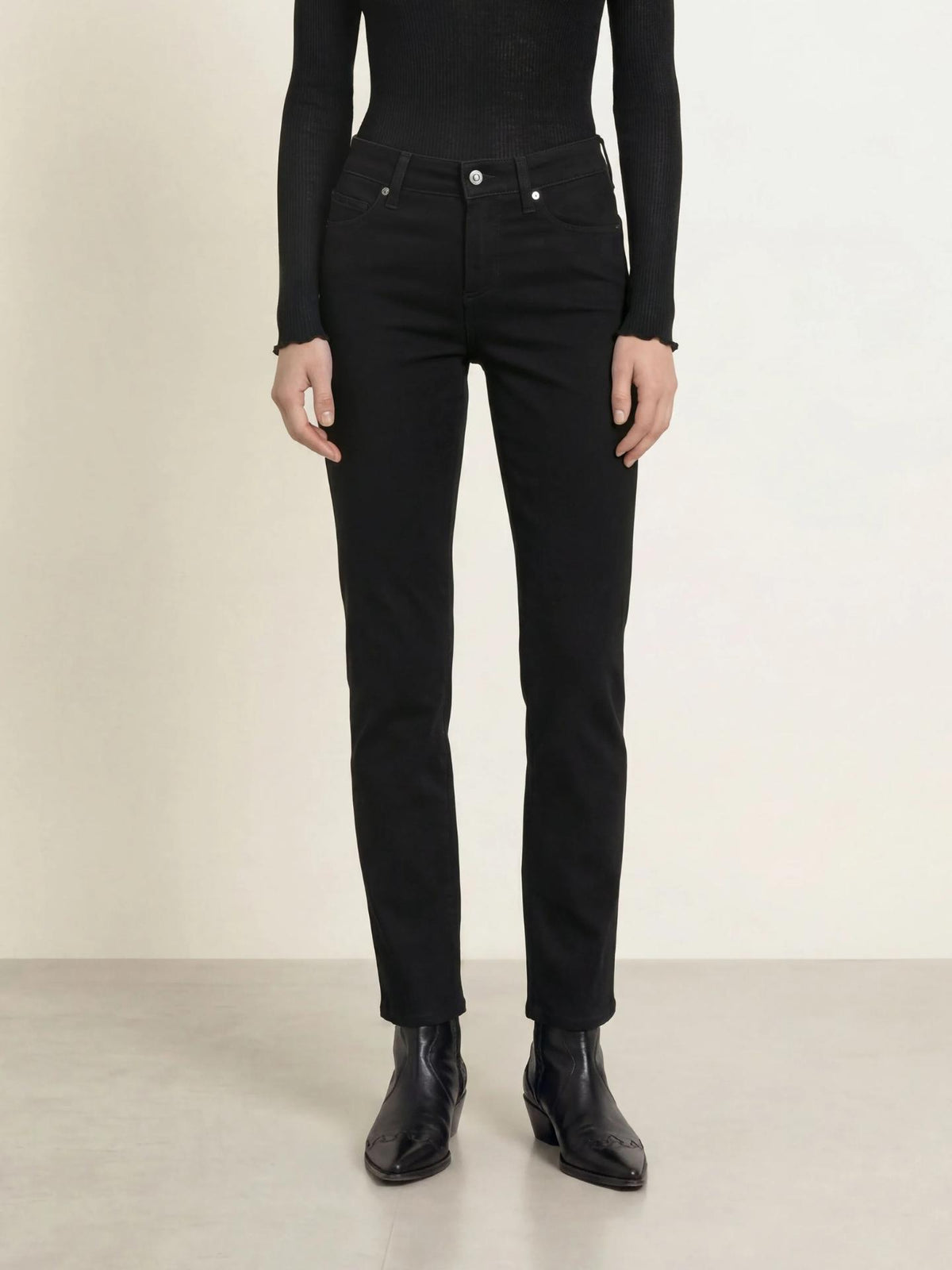 Svart Piper Long Jeans - Cambio