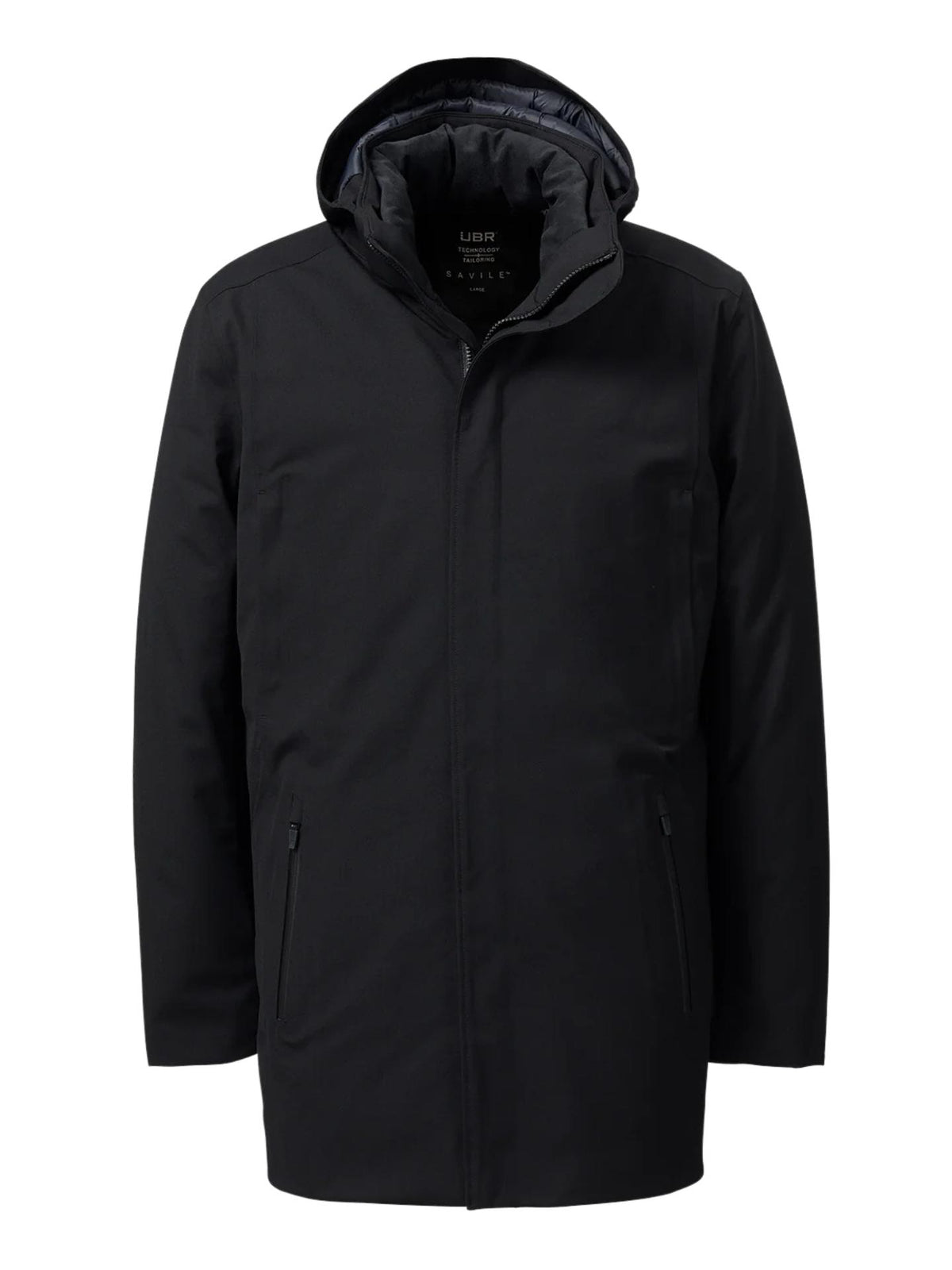 Svart Regulator Parka Savile - UBR Black Wool
