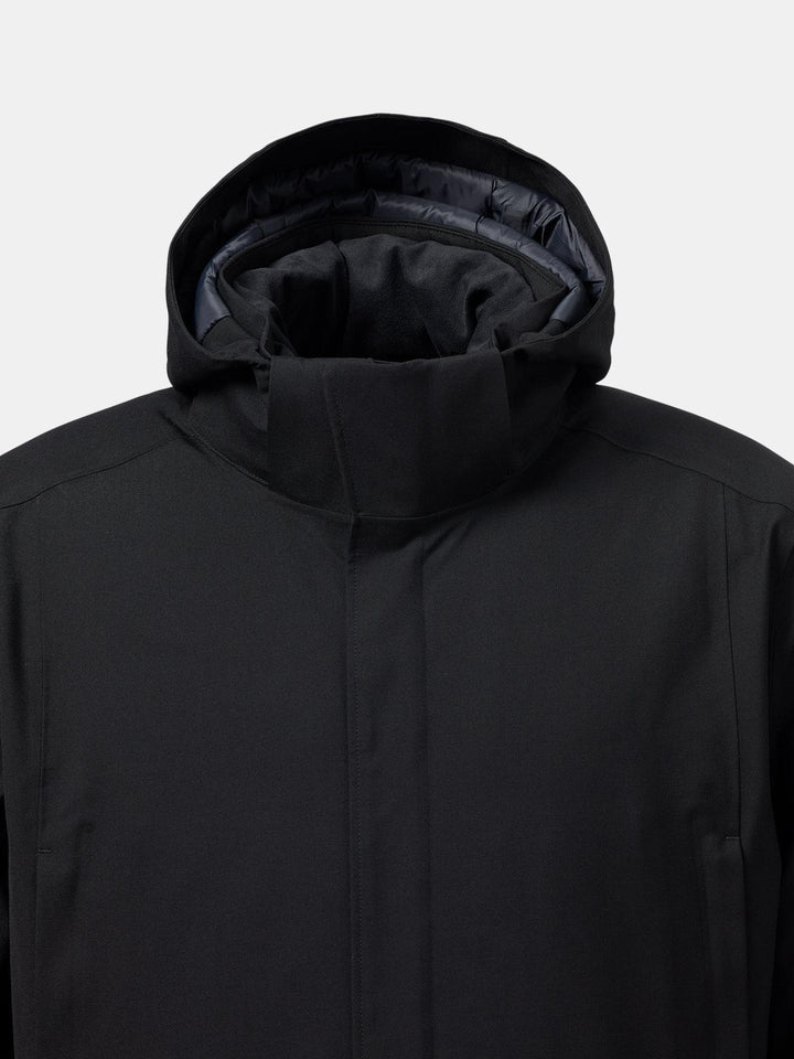 Svart Regulator Parka Savile - UBR Black Wool