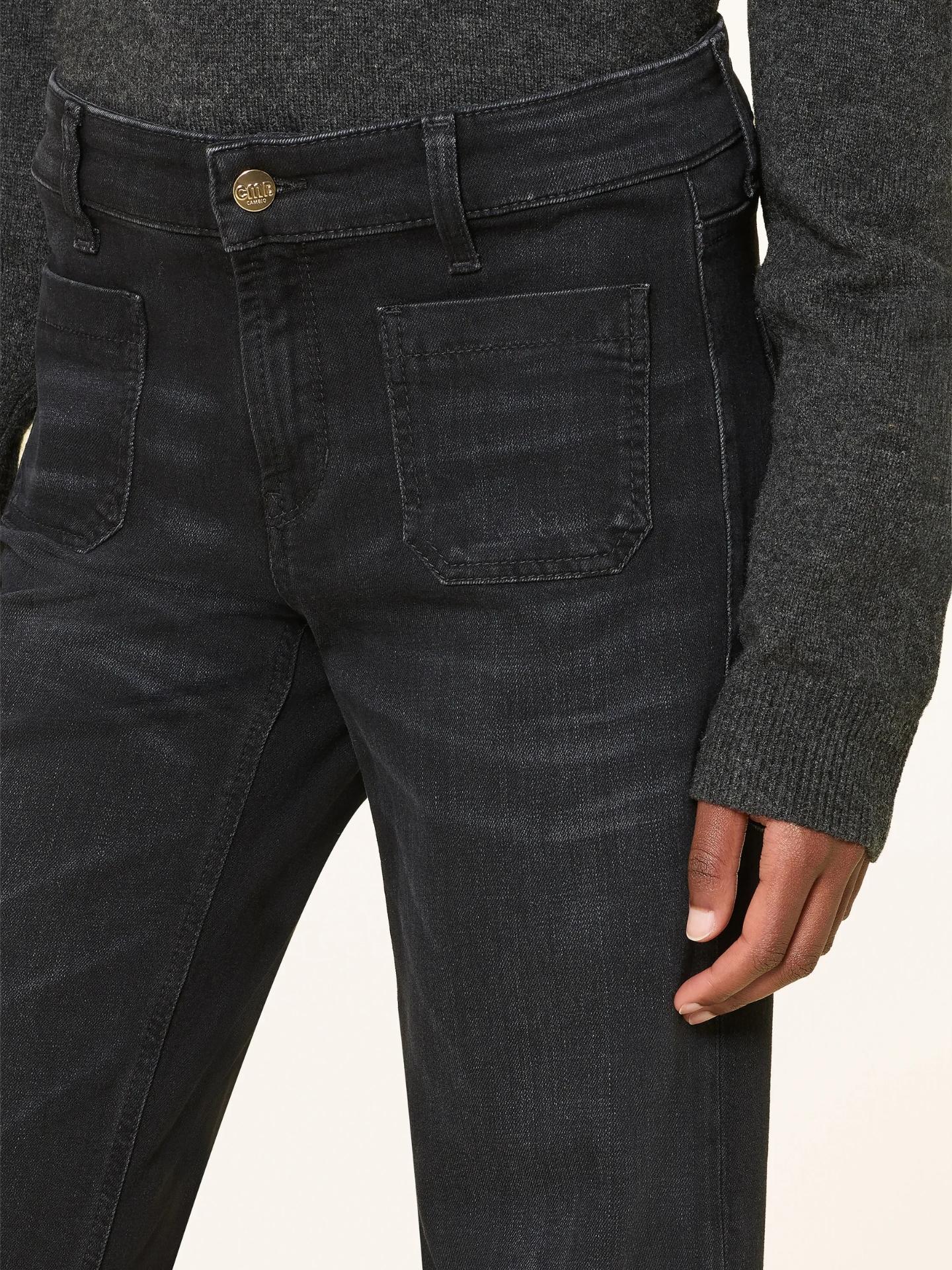 Cambio - Svarta Utsvängda Jeans Amara