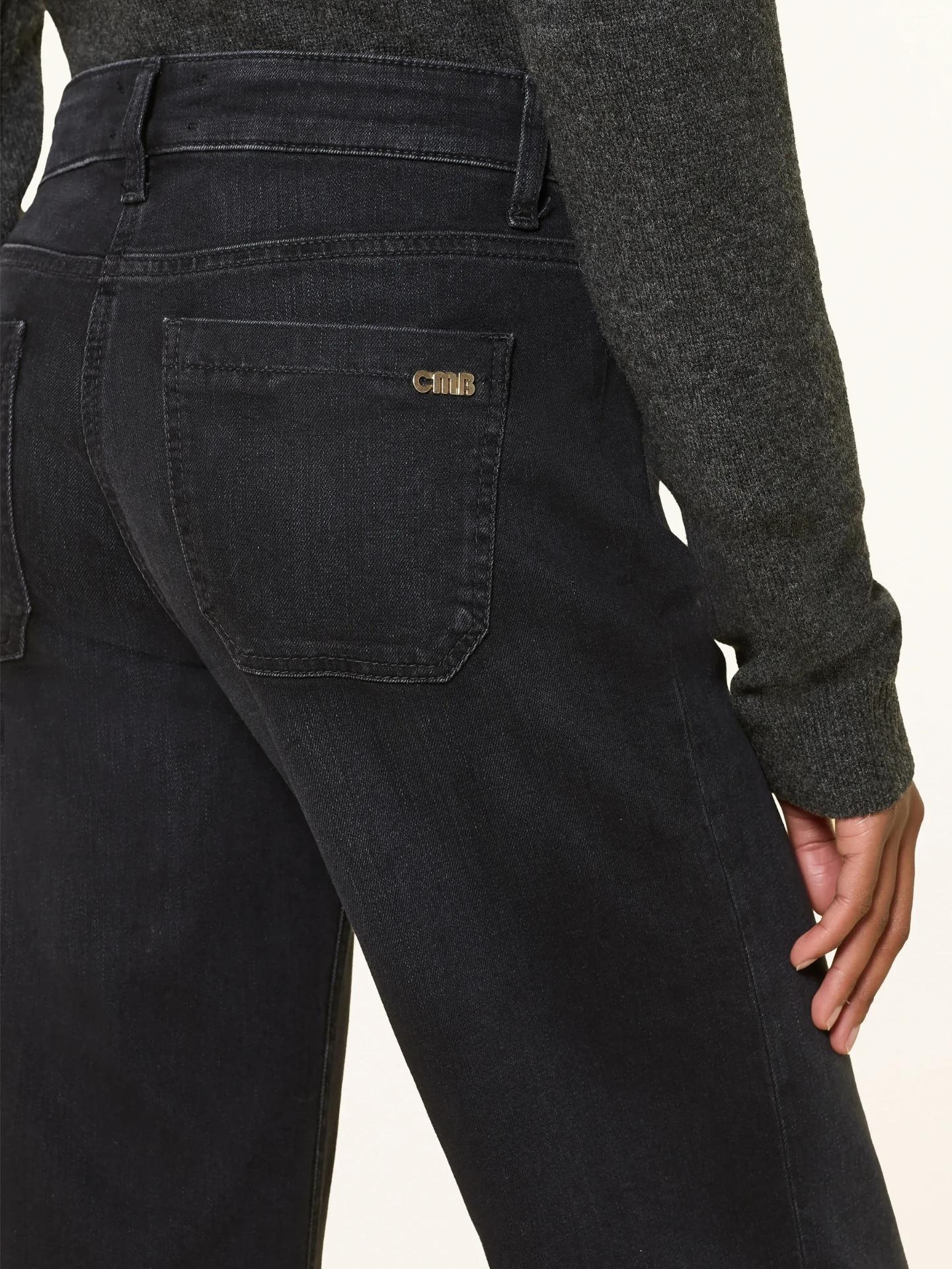 Cambio - Svarta Utsvängda Jeans Amara