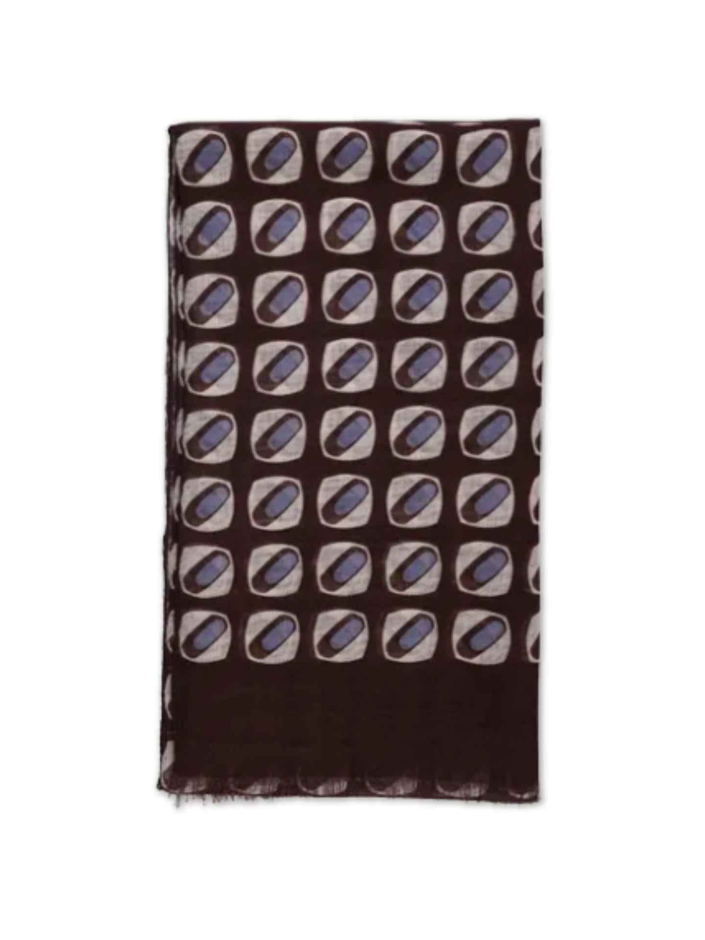Tunn Mönstrad Ullscarf