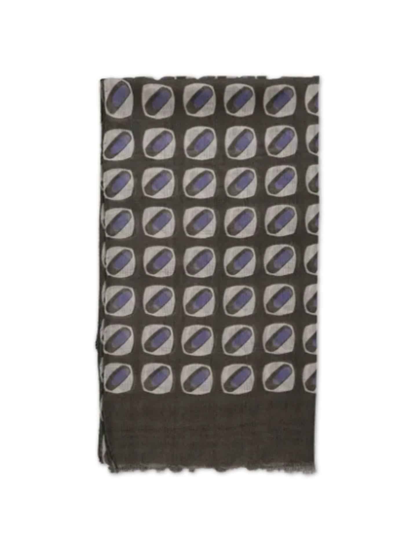 Tunn Mönstrad Ullscarf