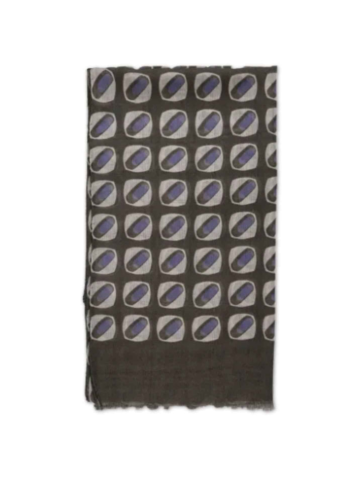 Tunn Mönstrad Ullscarf