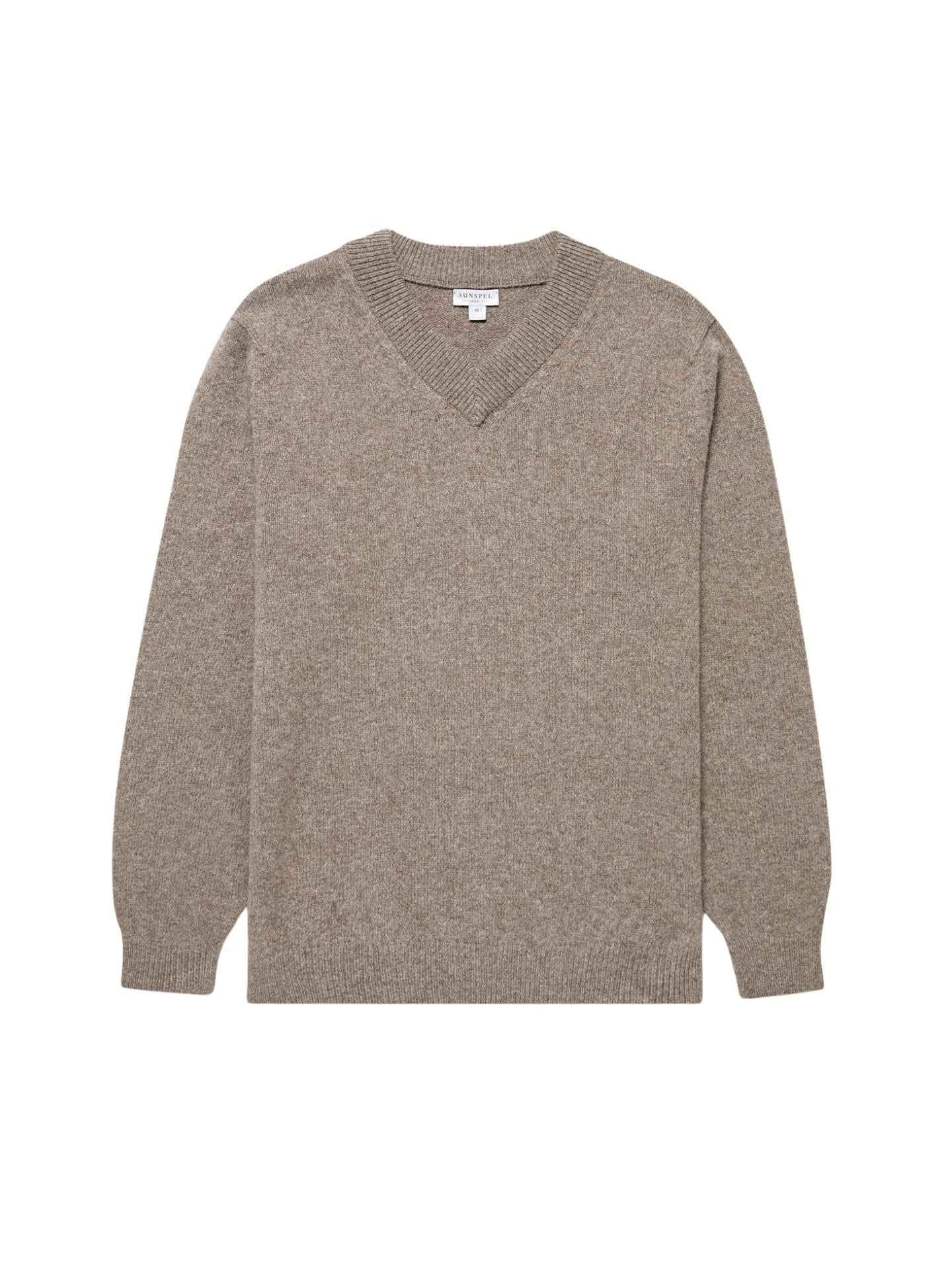 V-hals Tröja i Lammull