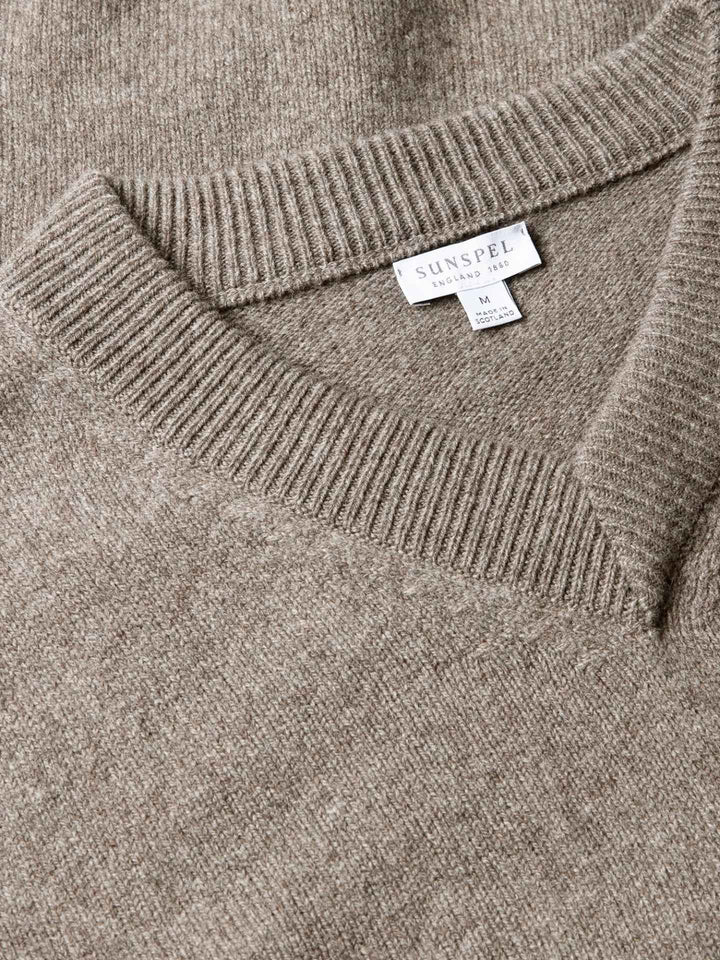 V-hals Tröja i Lammull