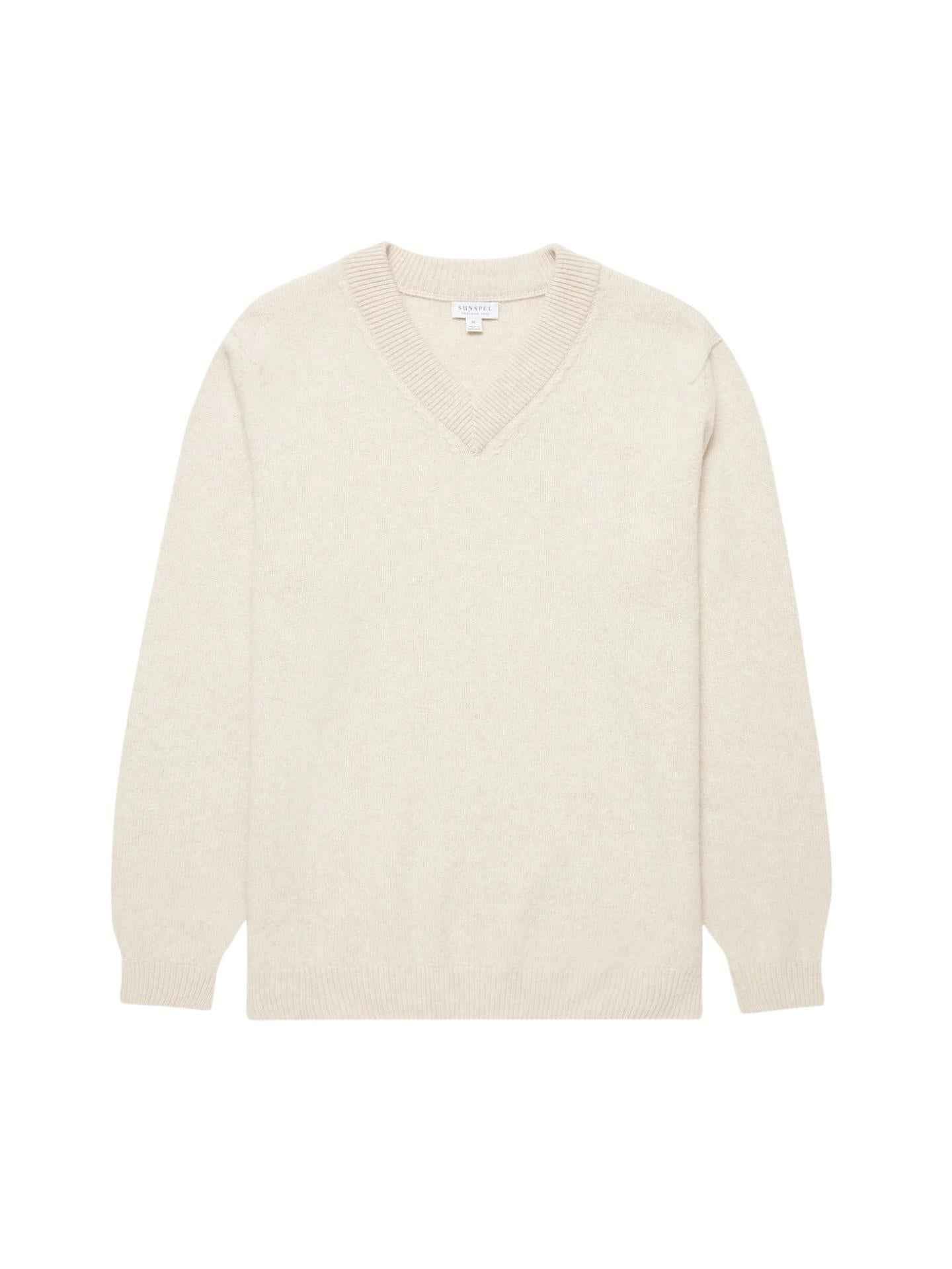 V-hals Tröja i Lammull