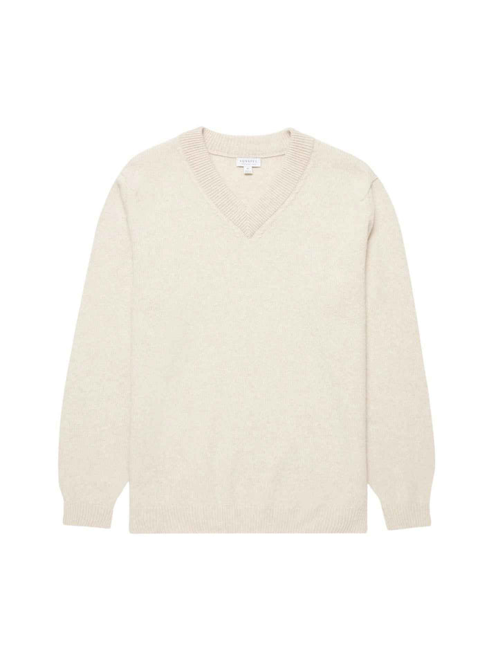 V-hals Tröja i Lammull