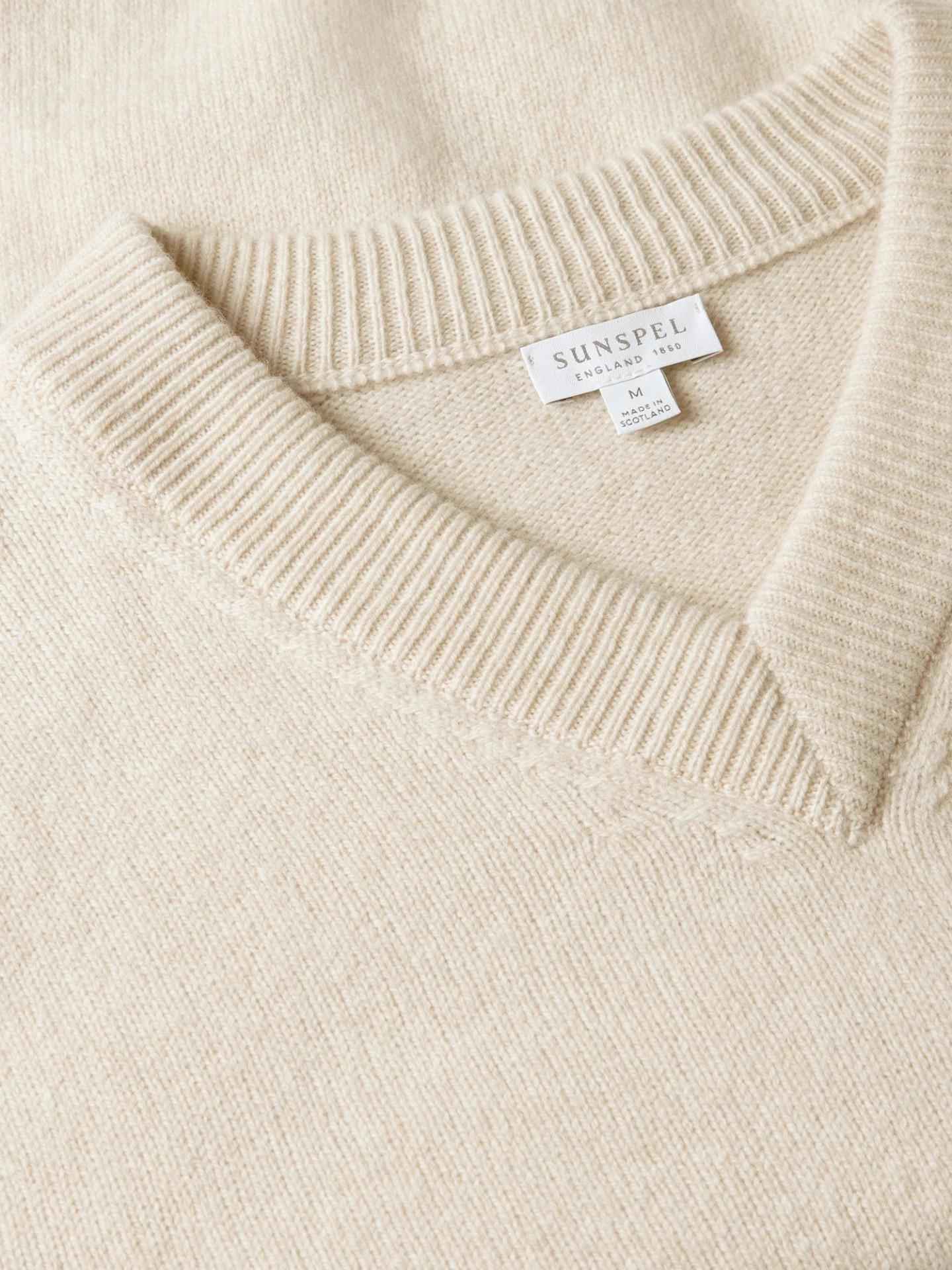 V-hals Tröja i Lammull