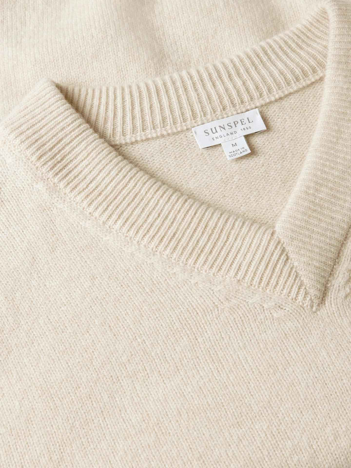 V-hals Tröja i Lammull