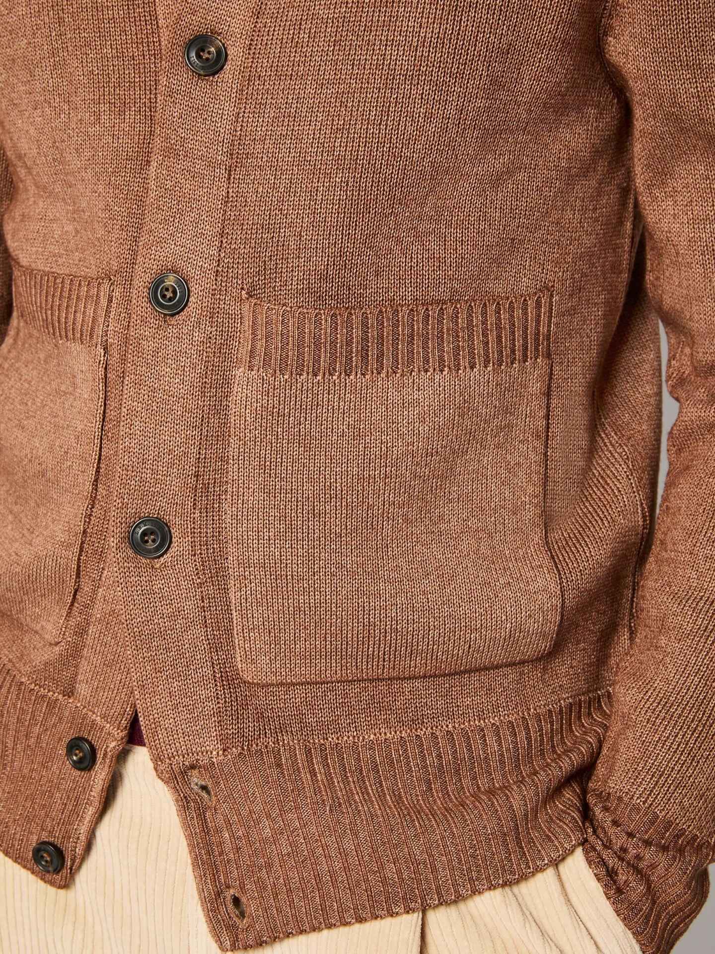 Virgin Wool Bomber Cardigan