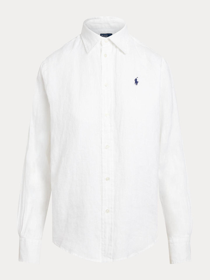 Vit Classic Fit Linneskjorta - Polo Ralph Lauren