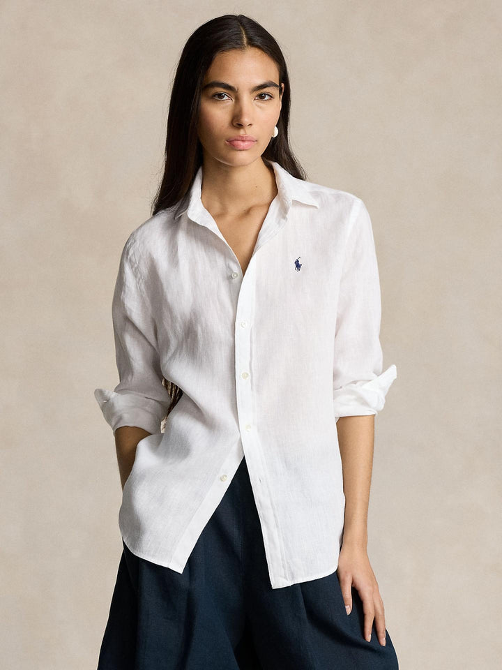 Vit Classic Fit Linneskjorta - Polo Ralph Lauren