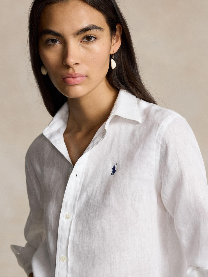 Vit Classic Fit Linneskjorta - Polo Ralph Lauren