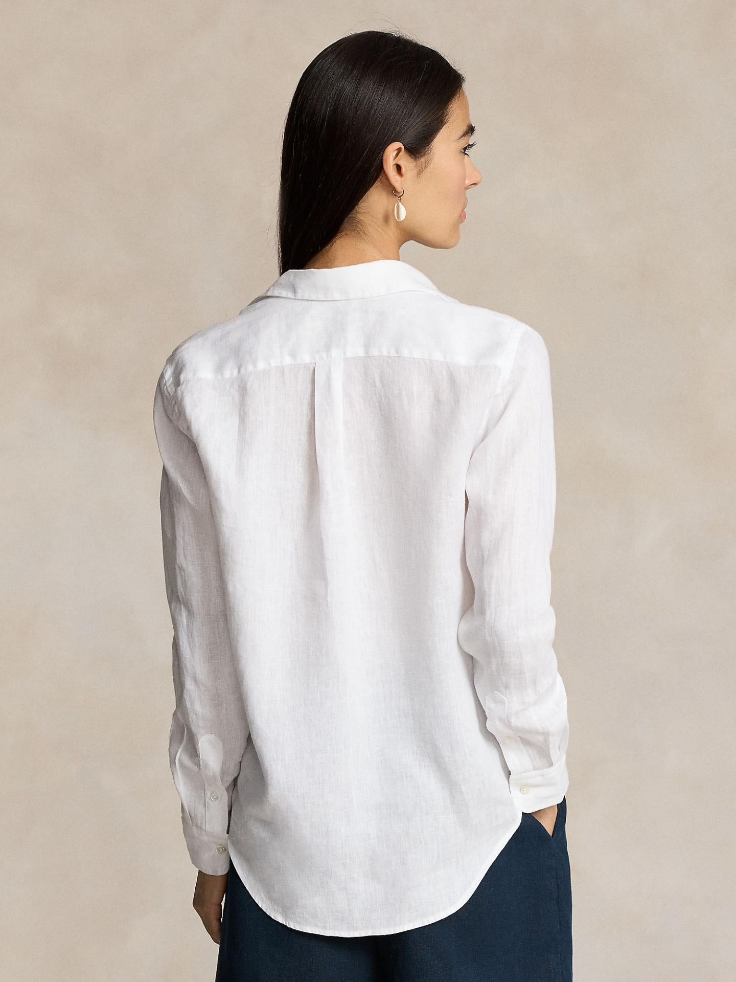 Vit Classic Fit Linneskjorta - Polo Ralph Lauren