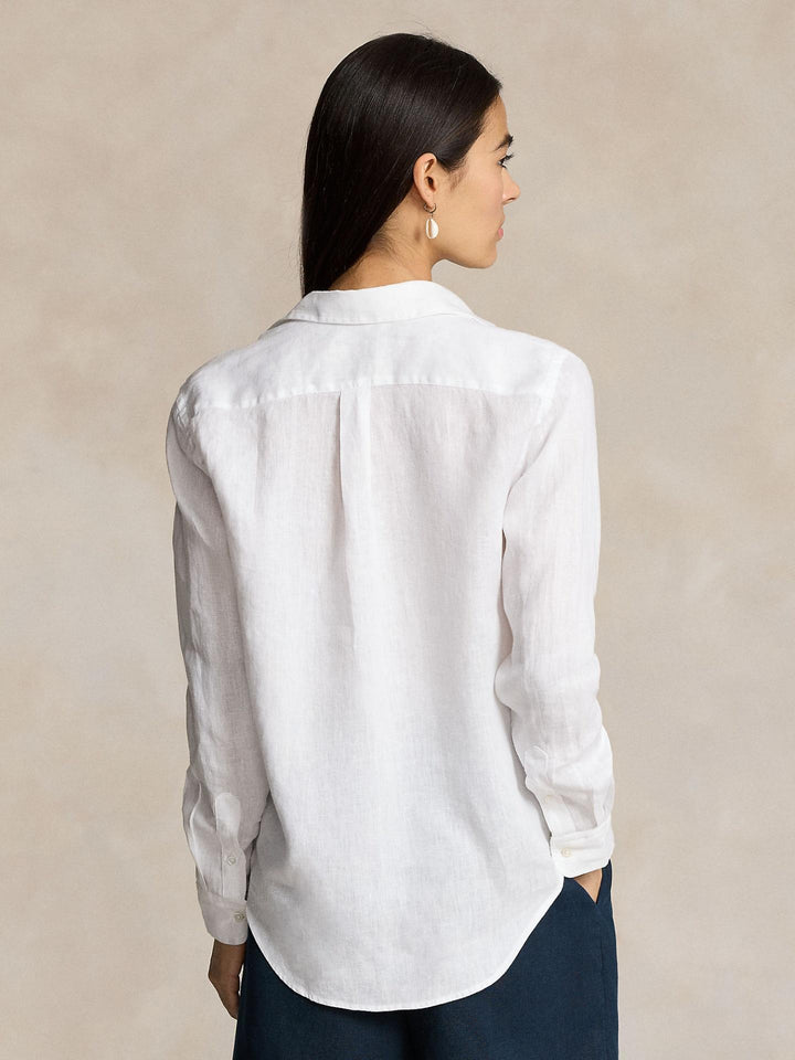Vit Classic Fit Linneskjorta - Polo Ralph Lauren