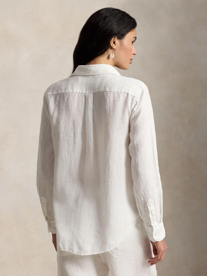 Vit Classic Fit Linneskjorta - Polo Ralph Lauren